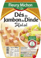 Dés de jambon de dinde Halal