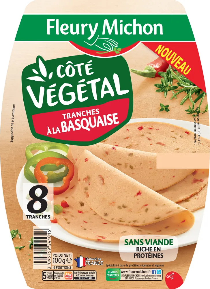 Tranches végétales basquaise