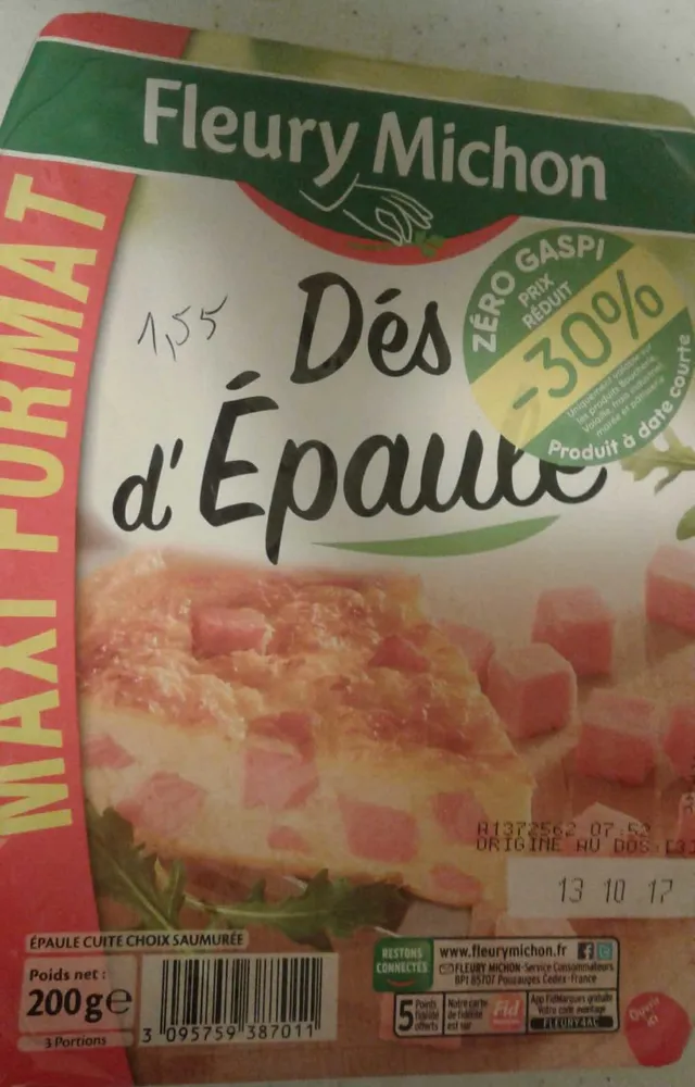 Des d'épaules