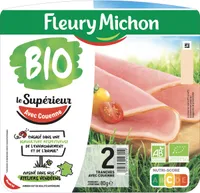 Le Supérieur avec couenne bio - 2 tranches