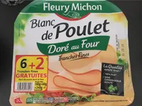 Blanc de poulet doré au four 8 tranches