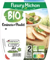 Emincés de poulet - 25% de sel* - BIO