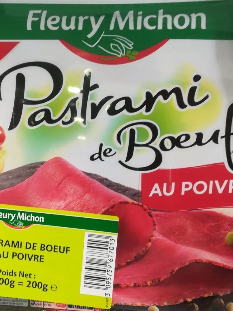 À Pastrami de bœuf au poivre
