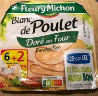 Blanc de poulet doré au four -25% de sel