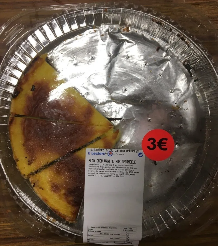 Flan choco vanille