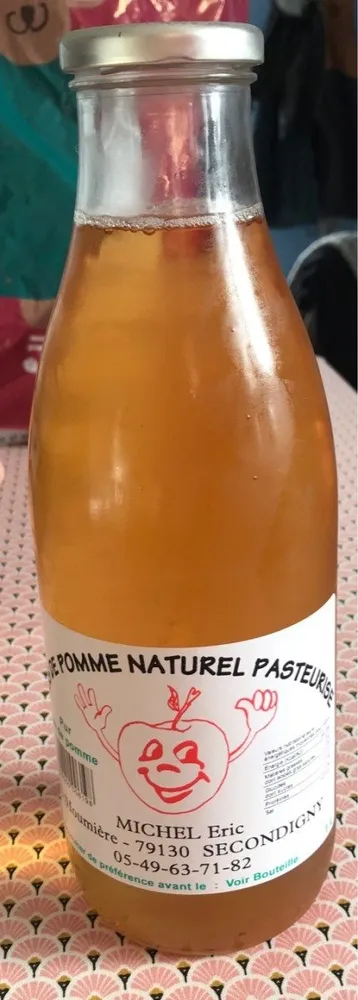 Jus de pomme naturel pasteurise