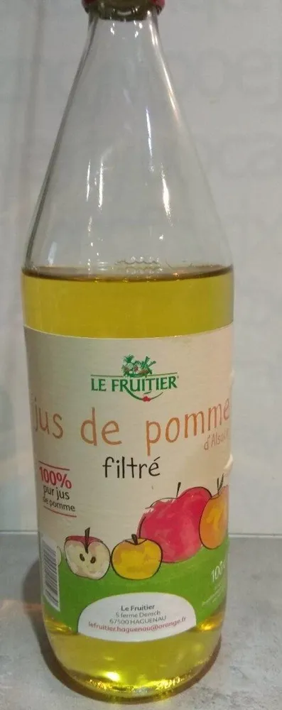 Jus de pomme filtré