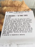 Pains choco + Croissants Leclerc