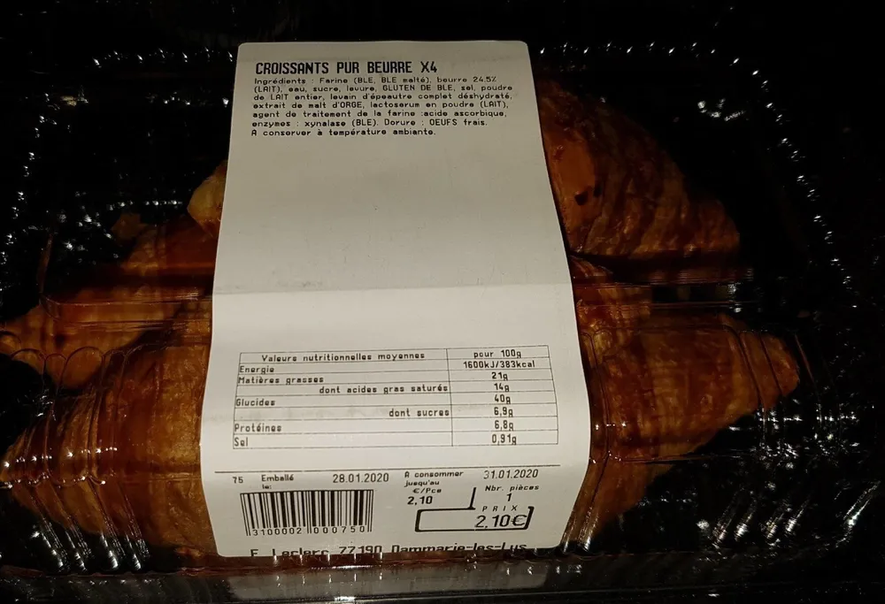 Croissant pur beurre