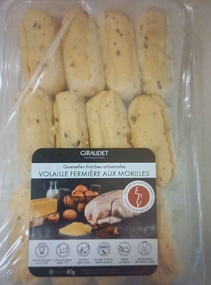 Quenelles fraîches artisanales volaille fermière aux morilles