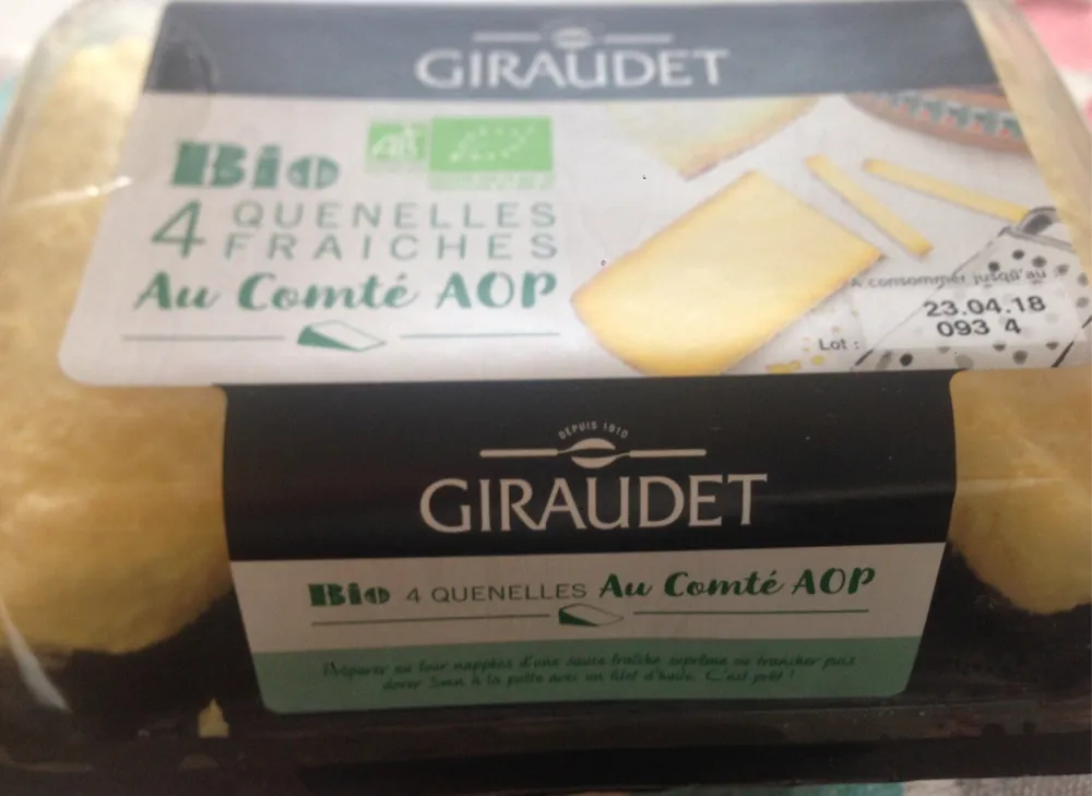 Quenelles fraiches au comté AOP