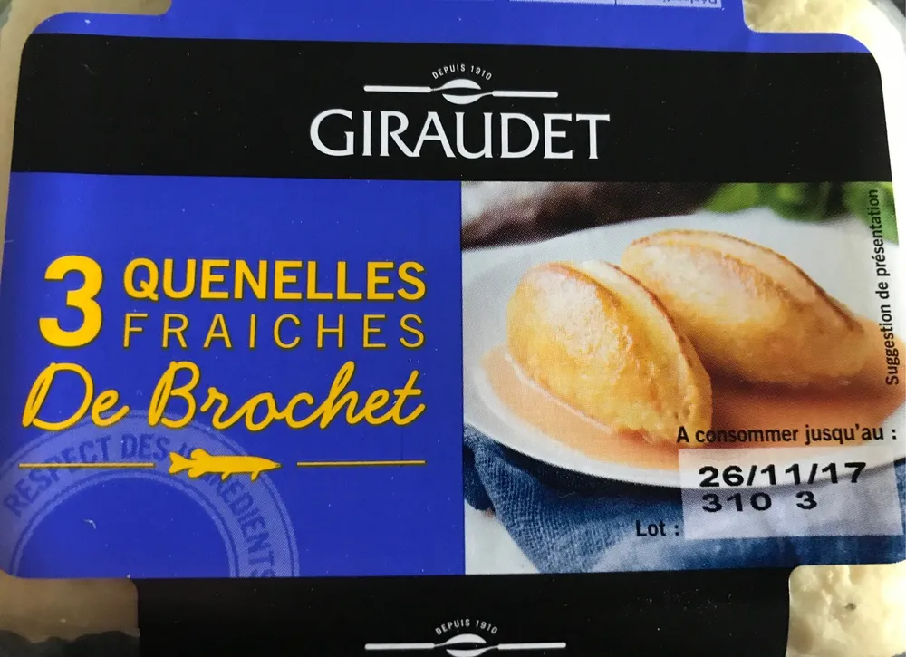 Quenelles fraîches de Brochet