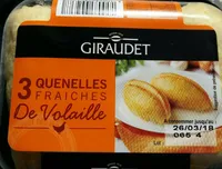 Giraudet Quenelles fraîches de volaille la barquette de 3 240 g