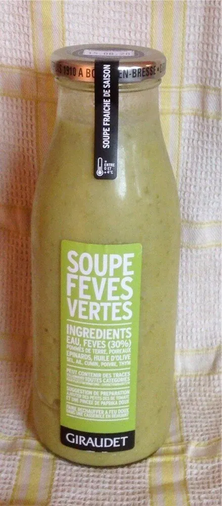 Soupe fèves vertes