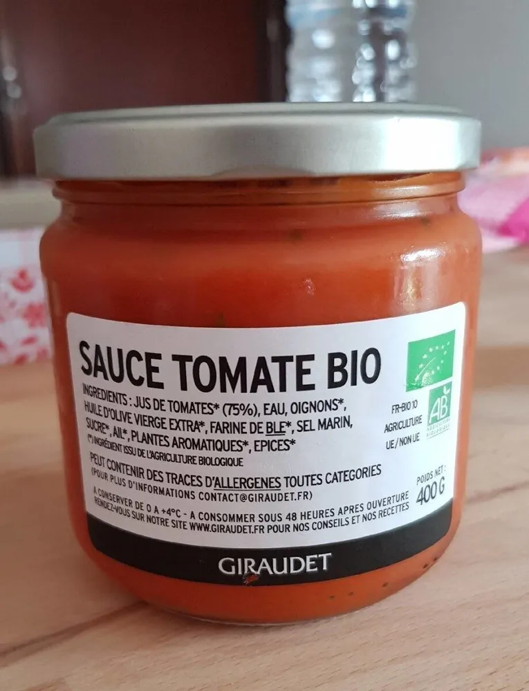 Sauce tomate bio