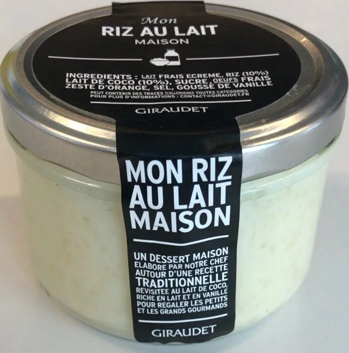 Mon riz au lait maison