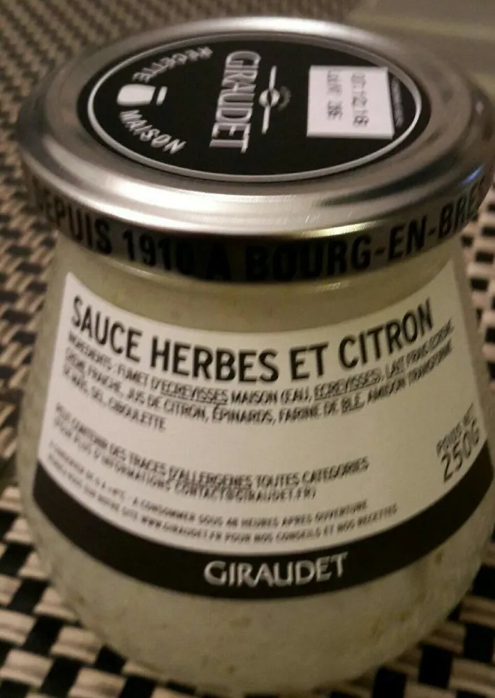 Sauce herbes et citron