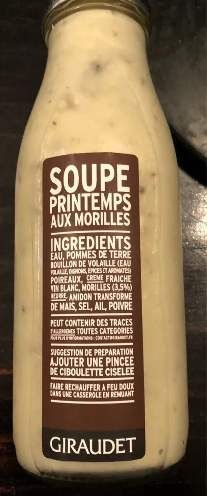 Soupe Printemps aux Morilles