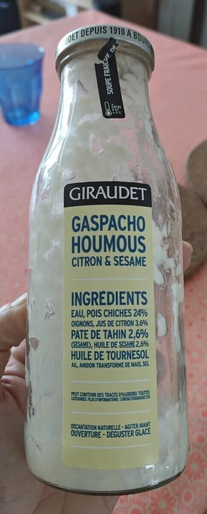Gaspacho houmous citron & sésame