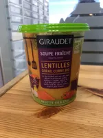Soupe fraîche végétalienne - Lentilles corail curey bio