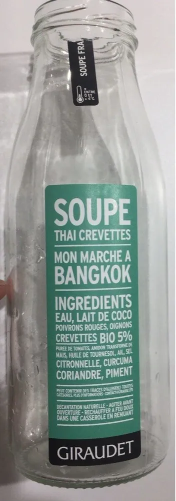 Soupe thai crevette
