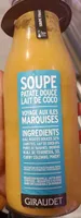 Soupe patate douce lait de coco