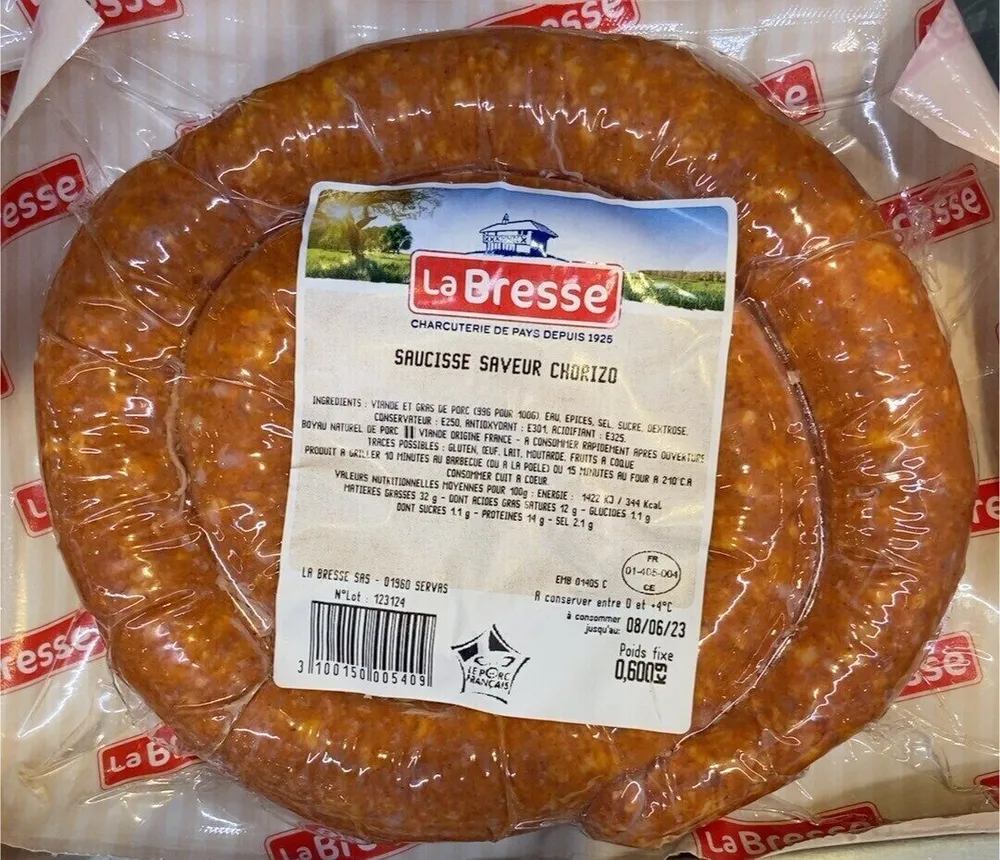 Saucisse saveur Chorizo