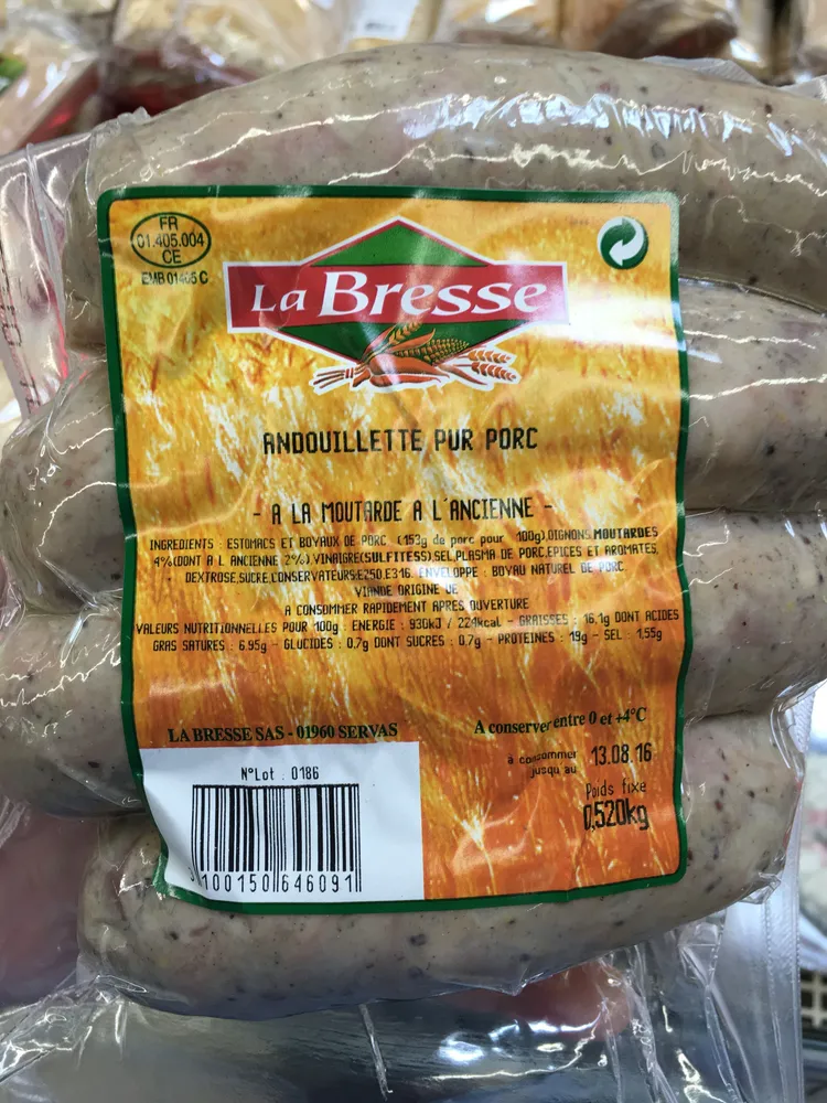 Andouillette pur porc à la moutarde à l'ancienne