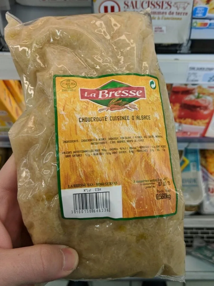 Choucroute cuisiné d'Alsace