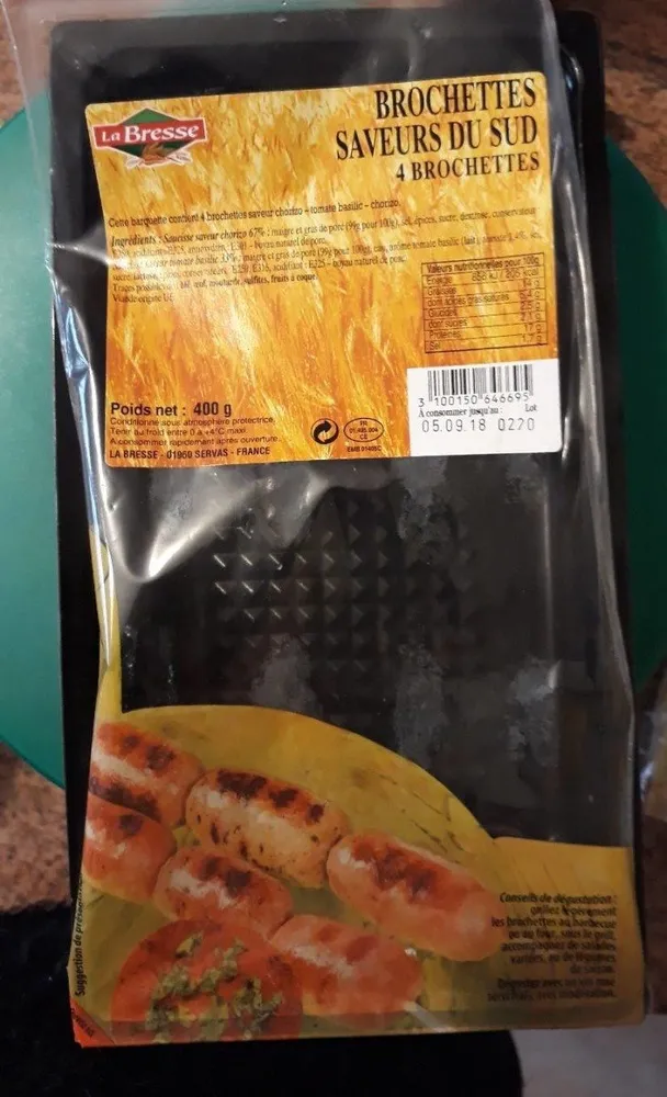 Brochettes saveurs du sud