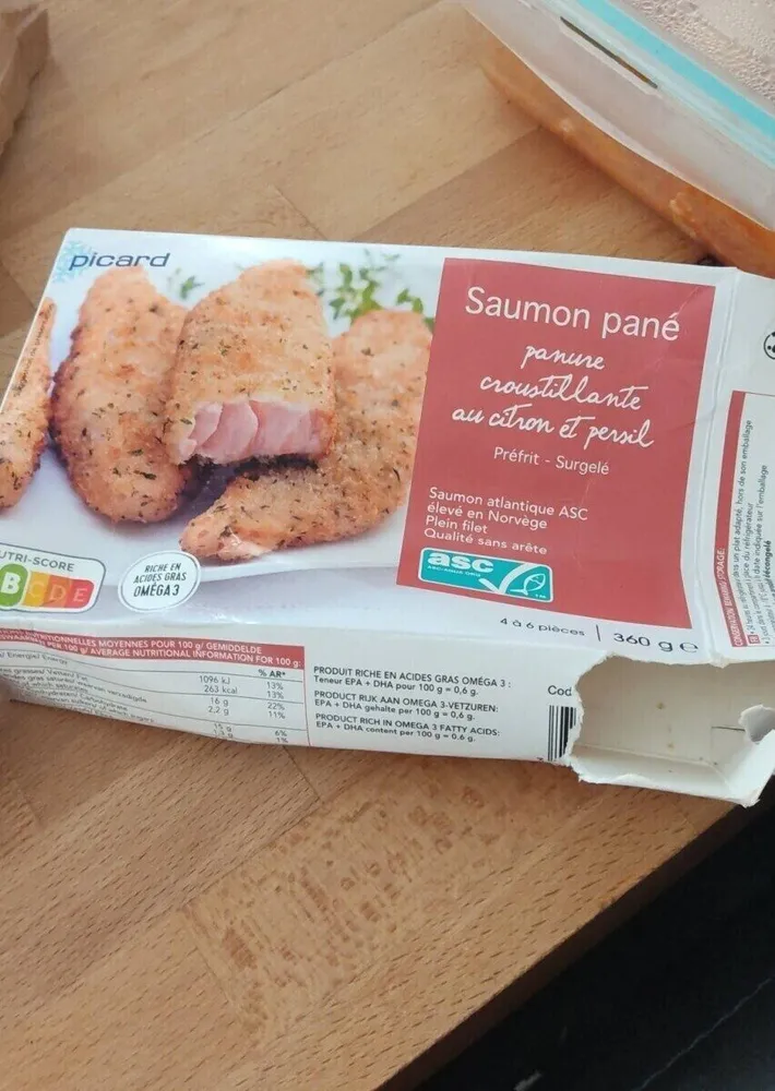 Saumon pané