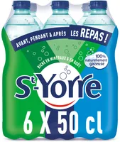 ST YORRE Eau Minérale Naturelle Naturellement Gazeuse 6 x 0.50L