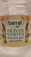 Olives vertes farcies aux amandes