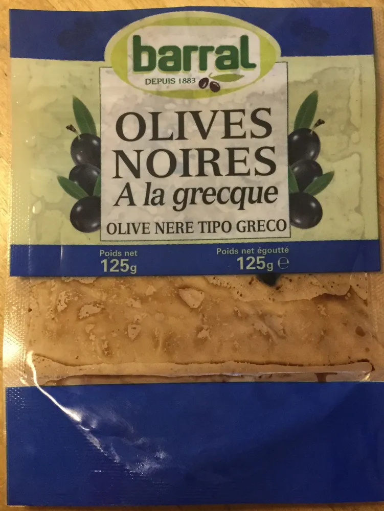 Olives noires a la grecque