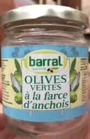 Olives vertes a la farce d'anchois