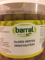 Olives vertes dénoyautées
