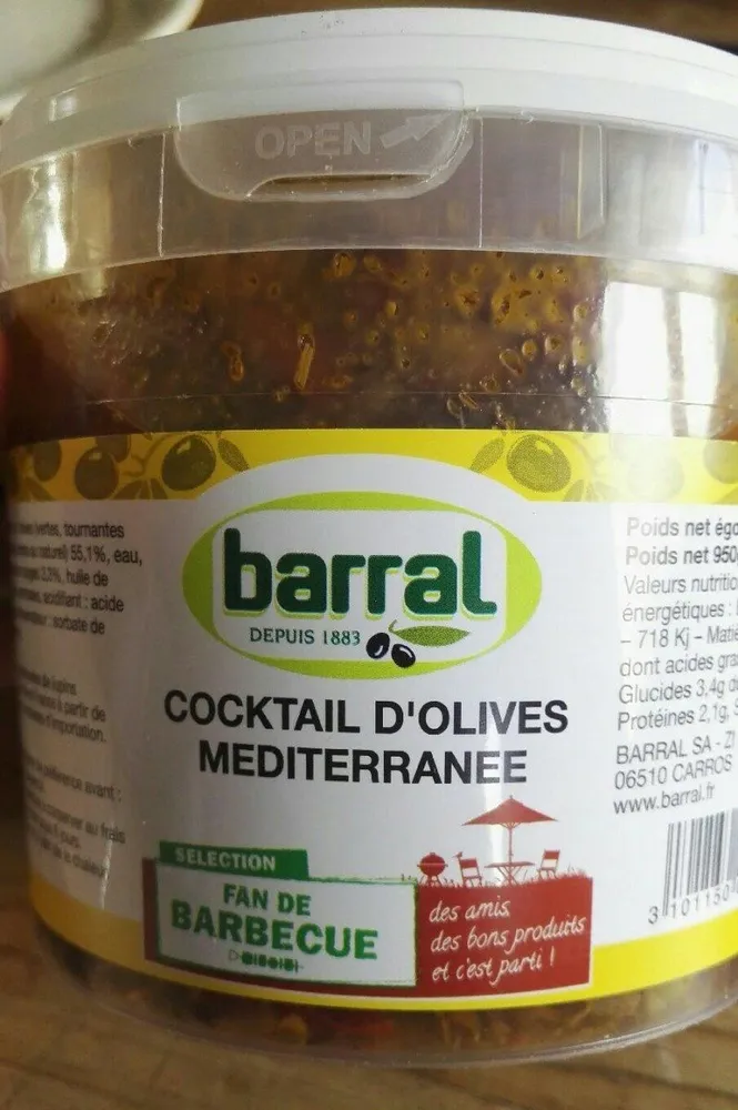 Cocktail d'olives méditerranée