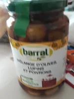 Mélange d'olives moins et poivrons