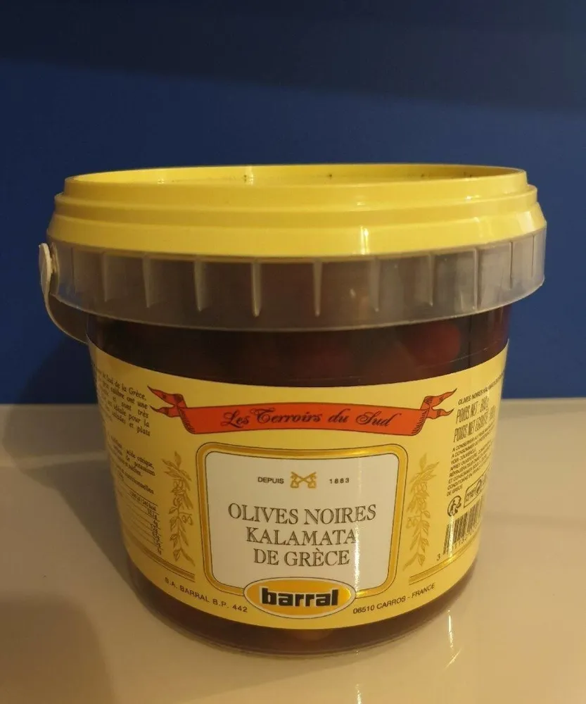 Olives noires Kalamata de Grèce