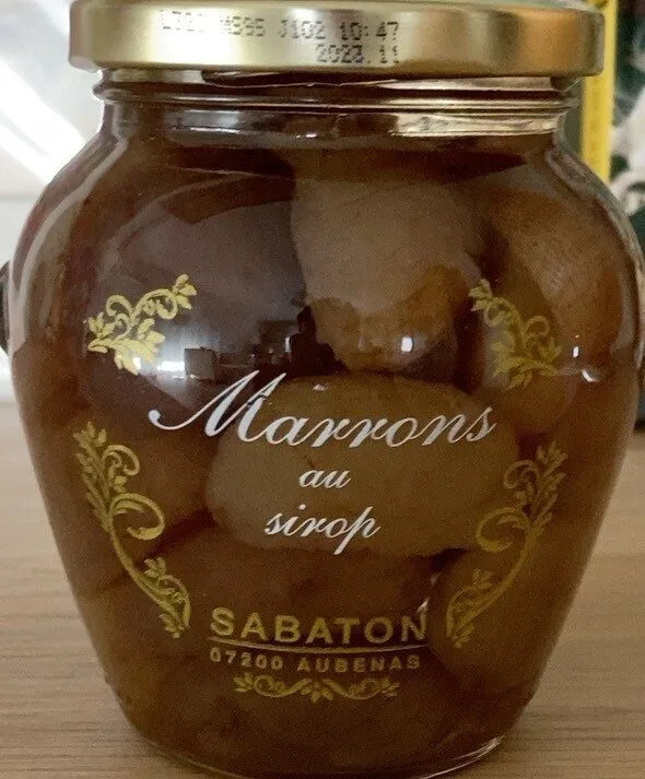 Marrons au sirop