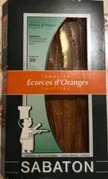 Lamelles d'écorces d'oranges confites