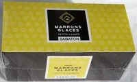 Marrons glacés, petits, cassés