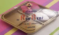 Petits calissons nature et à la framboise