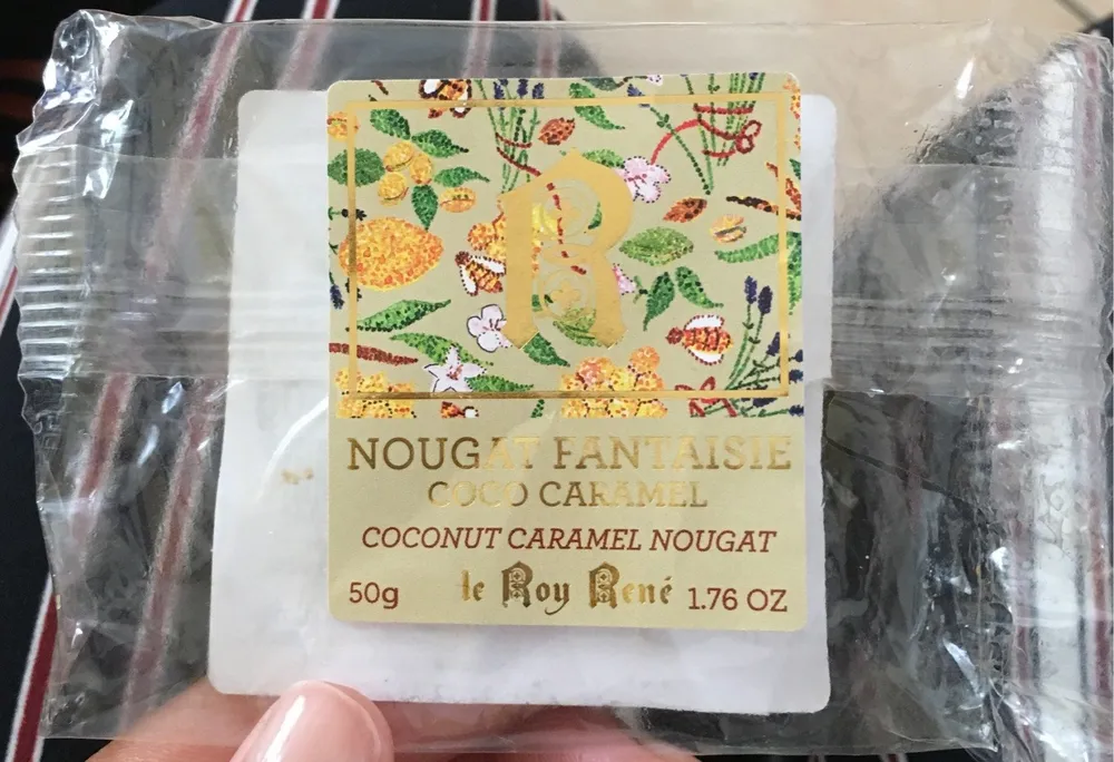 Nougat à la noix de coco aromatisé au caramel