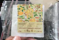 Nougat à la noix de coco aromatisé au caramel