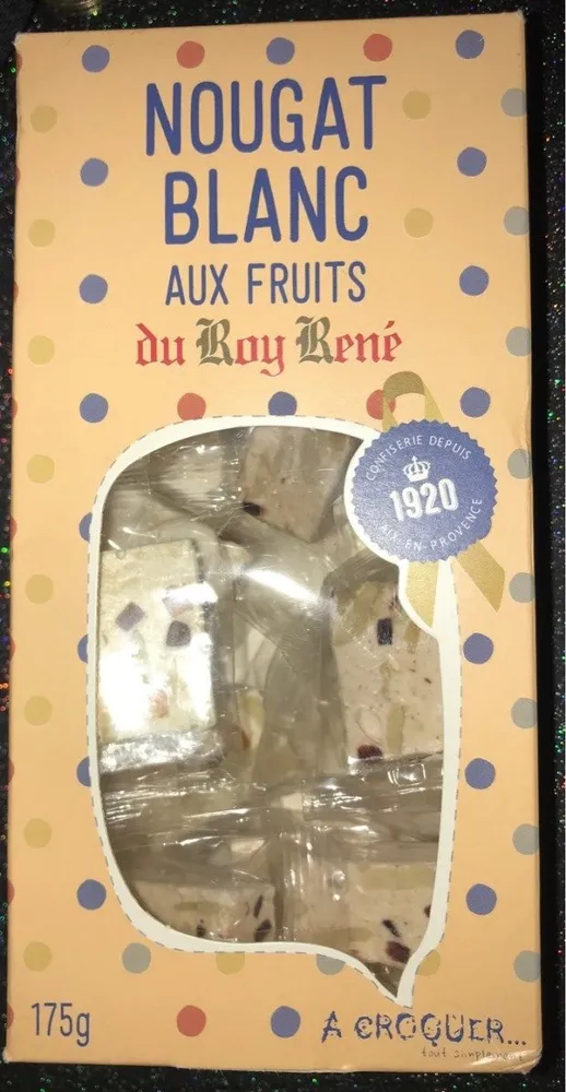 Nougat blanc aux fruits