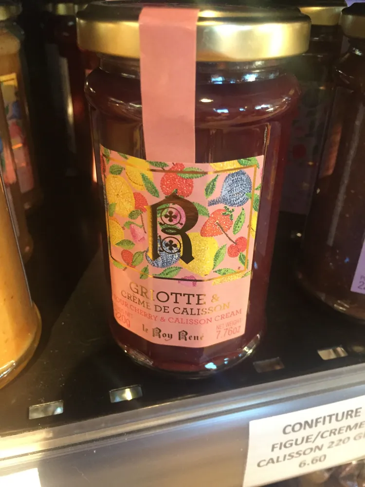 Griotte et crème de calisson