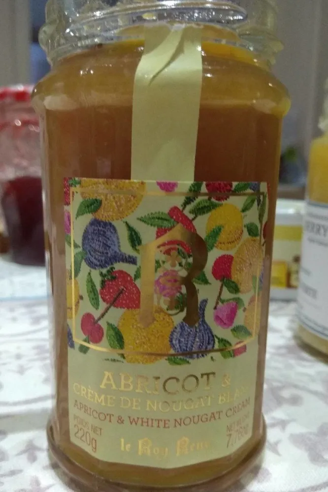 Abricot et crème de nougat blanc