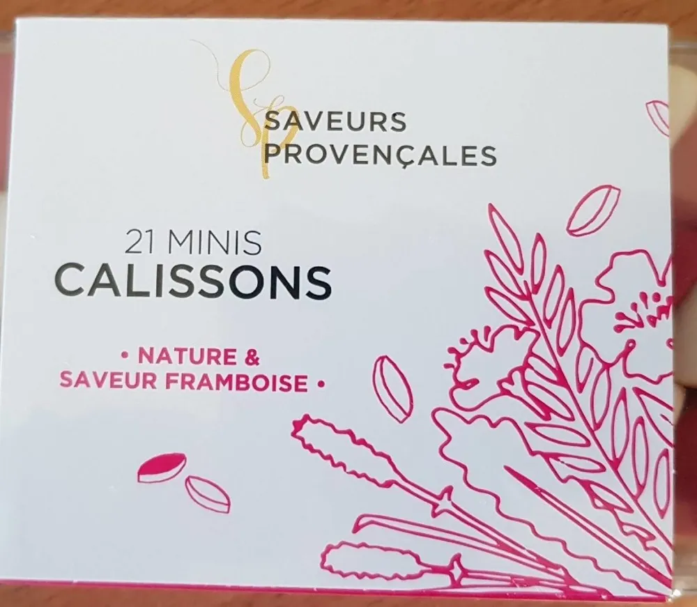 21 Minis Calissons nature & saveur framboise