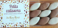 Petits calissons nature et saveur chocolat noisette